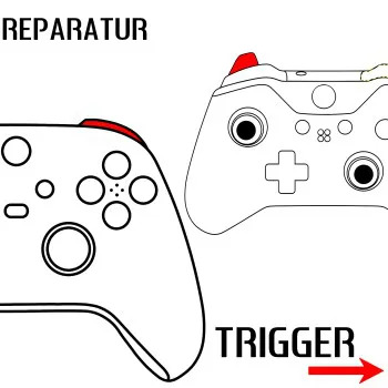 Xbox Controller Maus Trigger Tasten Reparaturservice